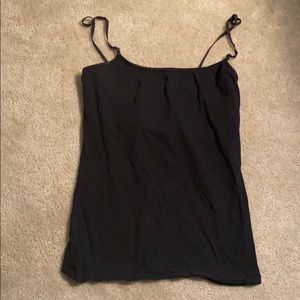 Black tank top